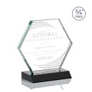 Pickering Black Polygon Crystal Award