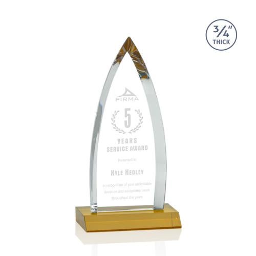 Awards and Trophies - Crystal Awards - Shildon Amber Peaks Crystal Award