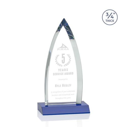 Awards and Trophies - Crystal Awards - Shildon Blue Peaks Crystal Award