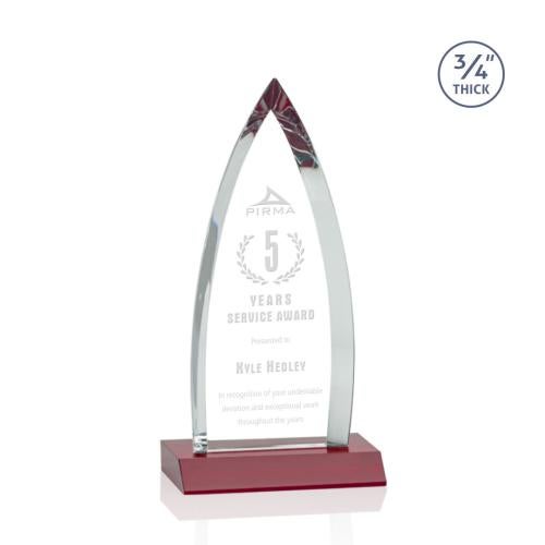 Awards and Trophies - Crystal Awards - Shildon Red Peaks Crystal Award