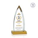 Shildon Full Color Amber Peaks Crystal Award