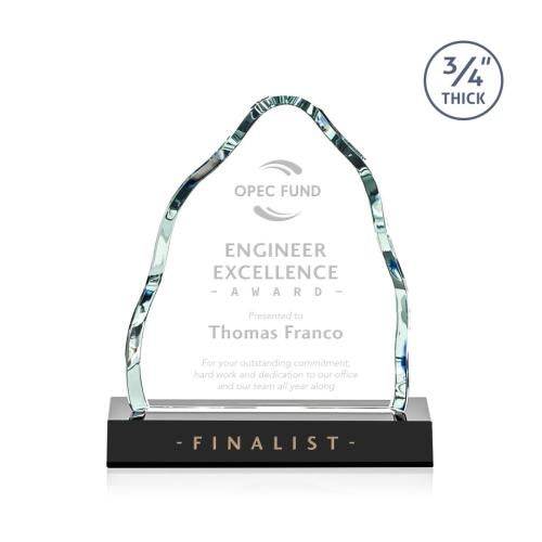 Awards and Trophies - Crystal Awards - Dunwich Black Crystal Award