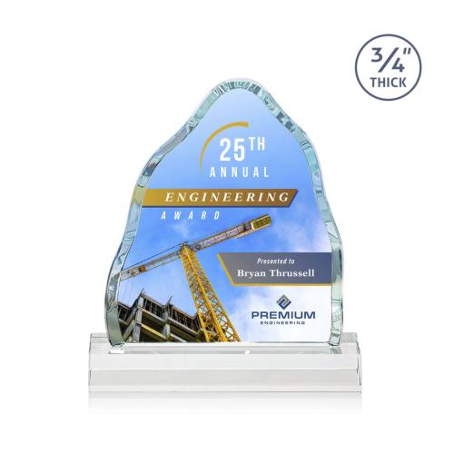 Awards and Trophies - Crystal Awards - Dunwich Full Color Starfire Crystal Award