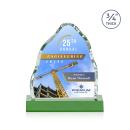 Dunwich Full Color Green Crystal Award