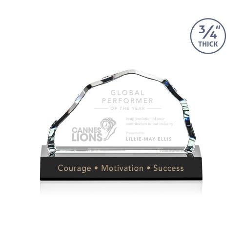 Awards and Trophies - Crystal Awards - Highbridge Black Crystal Award