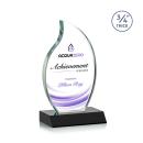 Croydon Full Color Black Flame Crystal Award