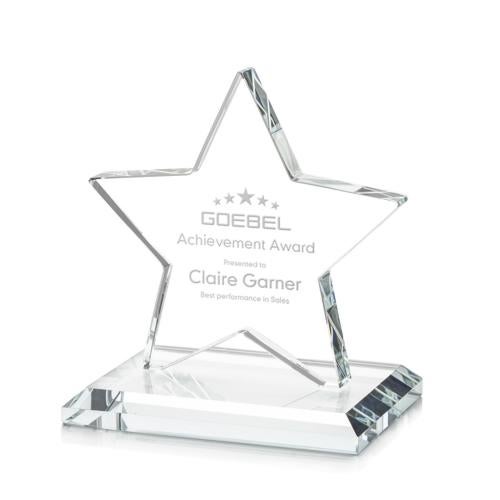 Awards and Trophies - Crystal Awards - Sudburyfire Star Crystal Award