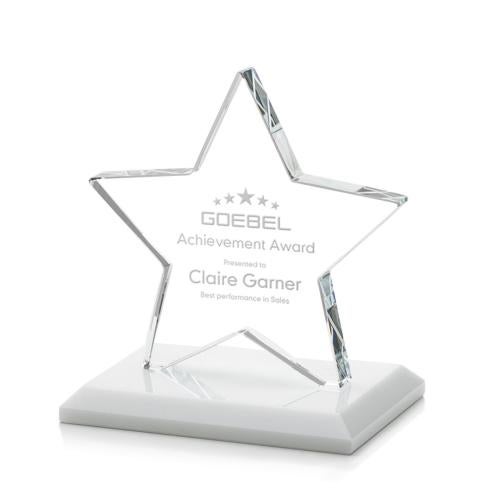 Awards and Trophies - Crystal Awards - Sudbury White Star Crystal Award