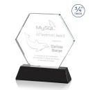 Ralston Black Polygon Crystal Award