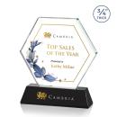 Ralston Full Color Black Polygon Crystal Award