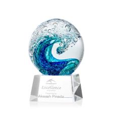 Surfside Globe on Robson Clear Glass Award - Awards and Gifts