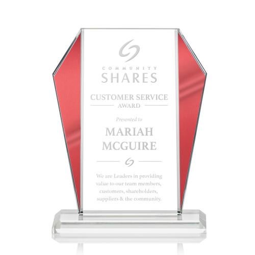 Awards and Trophies - Crystal Awards - Newbury Red Peaks Crystal Award