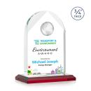 Blake Full Color Red Globe Crystal Award