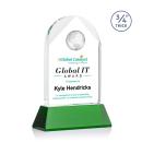 Blake Full Color Green on Newhaven Globe Crystal Award
