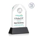 Blake Full Color Black on Newhaven Globe Crystal Award