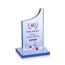 Berratini Full Color  Sky Blue Peaks Crystal Award