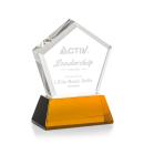 Genosee Amber on Base Polygon Crystal Award