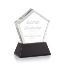 Genosee Black on Base Polygon Crystal Award