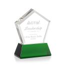 Genosee Green on Base Polygon Crystal Award