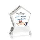 Genosee Full Color Clear on Base Polygon Crystal Award