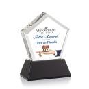 Genosee Full Color Black on Base Polygon Crystal Award