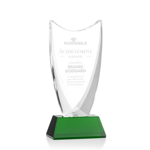 Awards and Trophies - Crystal Awards - Dawkins Green Peaks Crystal Award