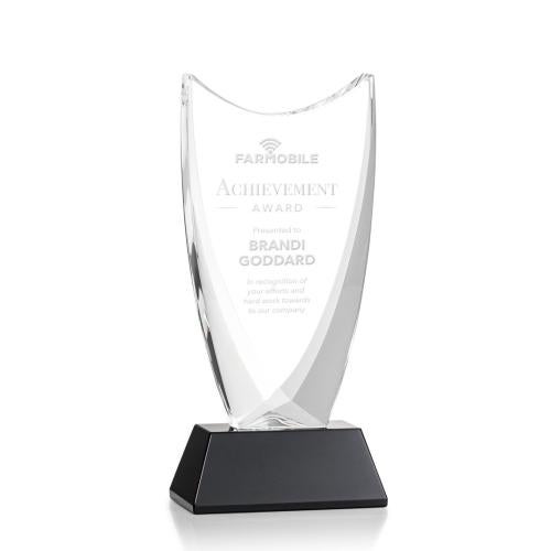 Awards and Trophies - Crystal Awards - Dawkins Black Peaks Crystal Award