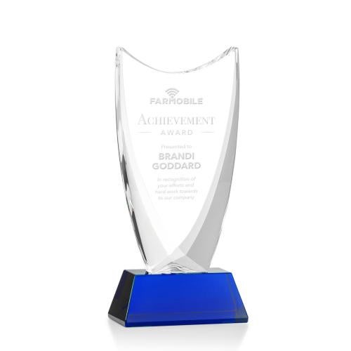 Awards and Trophies - Crystal Awards - Dawkins Blue Peaks Crystal Award