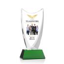 Dawkins Full Color Green Peaks Crystal Award