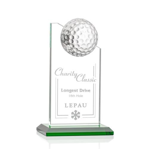 Awards and Trophies - Crystal Awards - Ashfield Golf Green Peaks Crystal Award