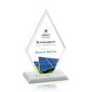 Tuscany Full Color White Diamond Crystal Award