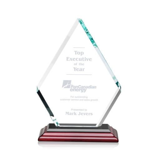 Awards and Trophies - Crystal Awards - Canton Rosewood Diamond Crystal Award