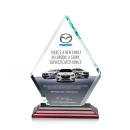 Canton Full Color Rosewood Diamond Crystal Award