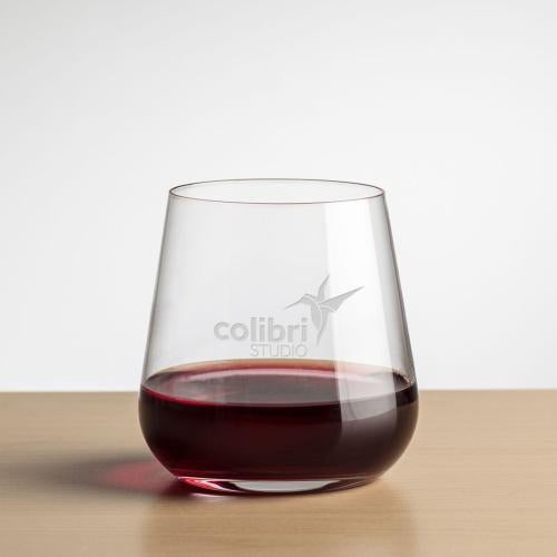 Corporate Gifts - Barware - Wine Glasses - Stemless - Howden Stemless Wine - Deep Etch