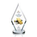 Cancun Full Color Clear Diamond Crystal Award
