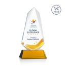 Sheridan  Full Color Amber on Newhaven Unique Crystal Award