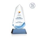 Sheridan Full Color Sky Blue on Newhaven Unique Crystal Award