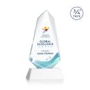 Sheridan Full Color White on Newhaven Unique Crystal Award