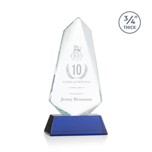 Awards and Trophies - Crystal Awards - Sheridan Blue on Newhaven Unique Crystal Award