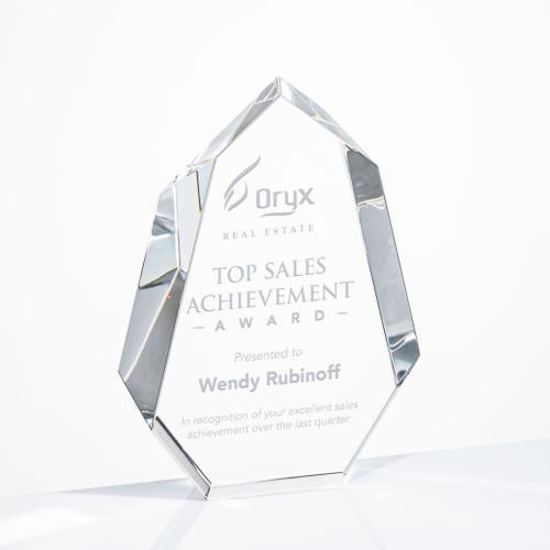 Awards and Trophies - Crystal Awards - Norwood Clear Polygon Crystal Award