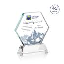 Pickering on Newhaven Full Color Starfire Polygon Crystal Award