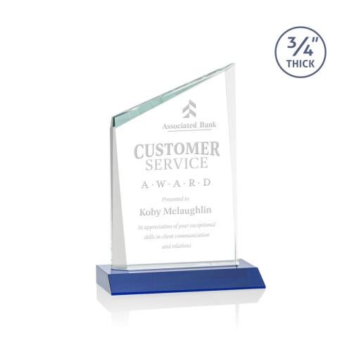 Awards and Trophies - Crystal Awards - Scarsdale Blue Peaks Crystal Award