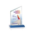 Scarsdale Full Color Sky Blue Peaks Crystal Award