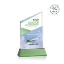 Scarsdale Full Color Green on Newhaven Peaks Crystal Award