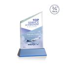 Scarsdale Full Color Sky Blue on Newhaven Peaks Crystal Award