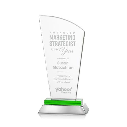 Awards and Trophies - Crystal Awards - Hansen Green Peaks Crystal Award