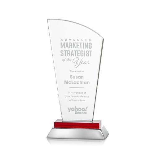 Awards and Trophies - Crystal Awards - Hansen Red Peaks Crystal Award