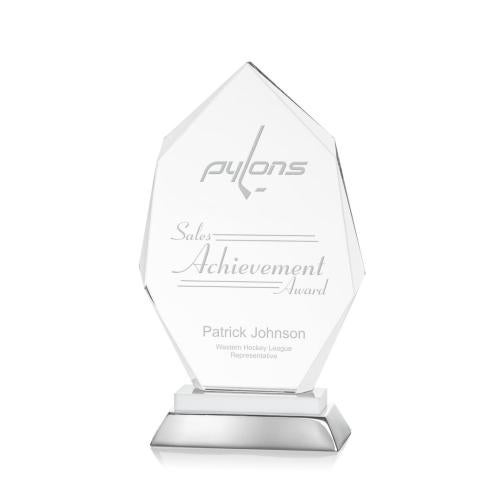Awards and Trophies - Crystal Awards - Nebraska White Peaks Crystal Award
