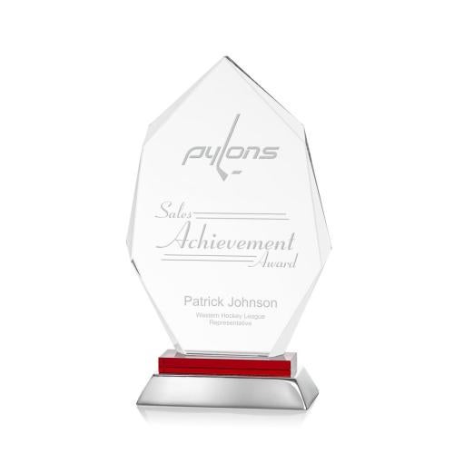 Awards and Trophies - Crystal Awards - Nebraska Red Peaks Crystal Award