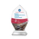Nebraska Full Color White Polygon Crystal Award